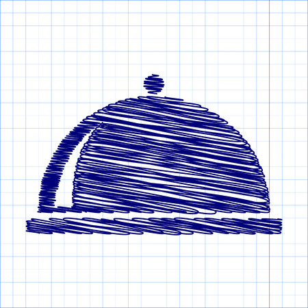 Server icon with pen and school paper effectのイラスト素材