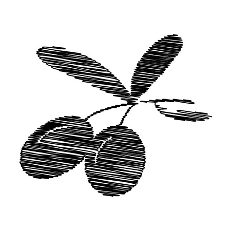 Olives sign. Flat style icon with scribble effectのイラスト素材