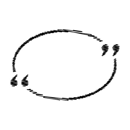 Text quote sign. Flat style icon on transparent backgroundのイラスト素材