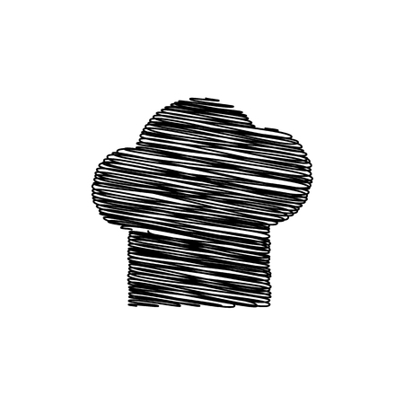 Chef cap sign. Flat style icon on transparent backgroundのイラスト素材