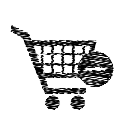 Vector Shopping Cart Remove from Cart Icon. Flat style icon on transparent backgroundのイラスト素材