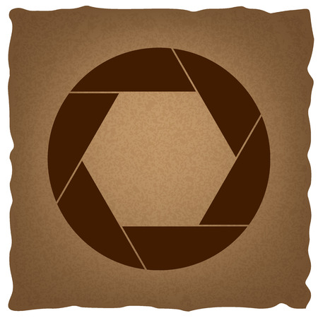 Photo sign. Coffee style on old paper.のイラスト素材