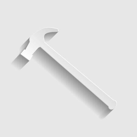 Hummer simple  icon. Paper style icon with shadow on grayのイラスト素材