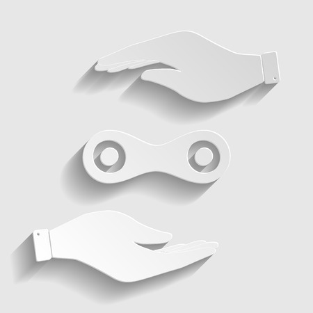 Link sign. Flat style icon vector illustration.のイラスト素材