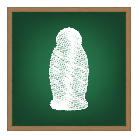 Gel, Foam Or Liquid Soap. Dispenser Pump Plastic Bottle silhouette. White chalk effect on green school board.のイラスト素材