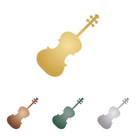 Violin sign illustration.のイラスト素材