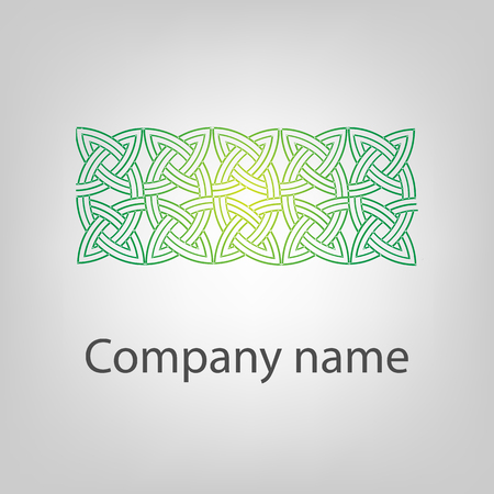 Vector logo illustration - abstract orientaldesign element. Logotype template for branding and corporate designのイラスト素材