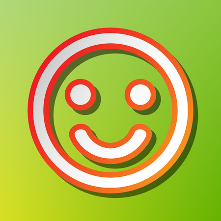 Fishing Hook sign illustration. Contrast icon with reddish stroke on green backgound.のイラスト素材