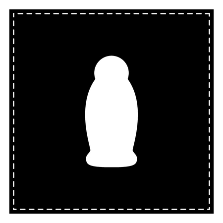 Gel, Foam Or Liquid Soap. Dispenser Pump Plastic Bottle silhouette. Black patch on white background. Isolated.のイラスト素材