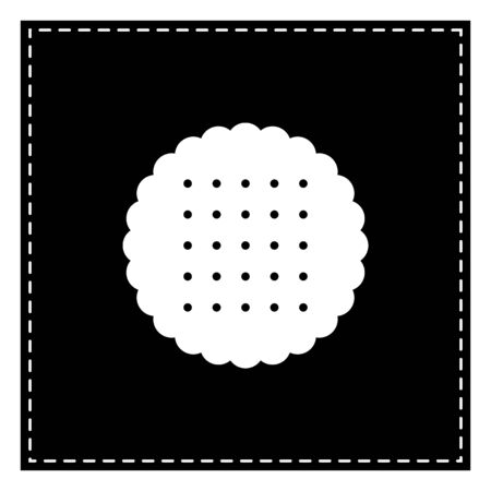 Pyramid sign illustration. Black patch on white background. Isolated.のイラスト素材