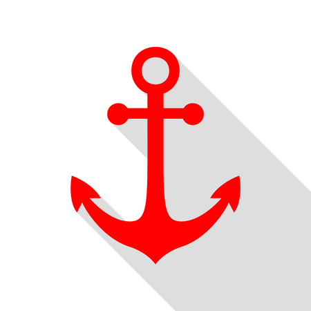 Alarm clock sign. Red icon with flat style shadow path.のイラスト素材