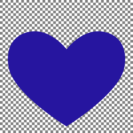 Tie sign. Blue icon on transparent background.のイラスト素材