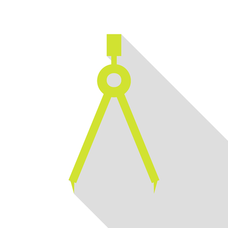 Divider simple sign. Pear icon with flat style shadow path.のイラスト素材