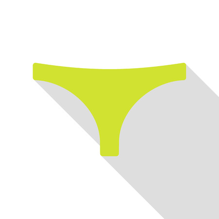 Womens panties sign. Pear icon with flat style shadow path.のイラスト素材