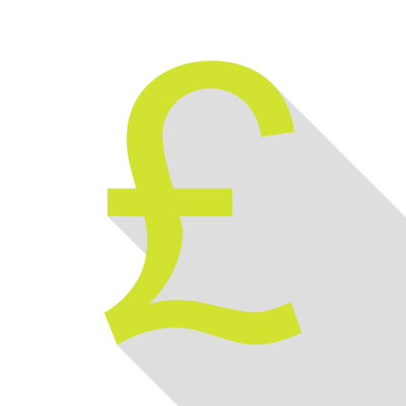 Turkish lira sign. Pear icon with flat style shadow path.のイラスト素材