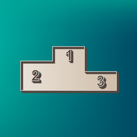 Sofa sign illustration. Flat style icon. Vector. Icon printed at 3d on sea color background.のイラスト素材