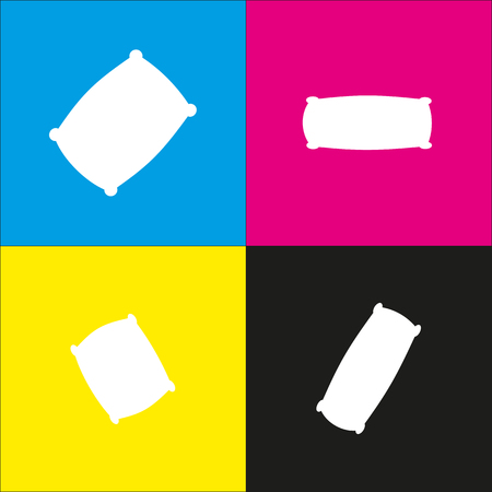 Pillow sign illustration.のイラスト素材