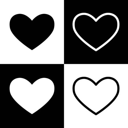 Tie sign. Vector. Black and white icons and line icon on chess board.の写真素材