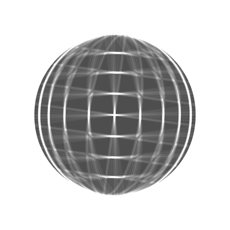 Earth Globe sign. Vector. Gray icon shaked at white background.のイラスト素材