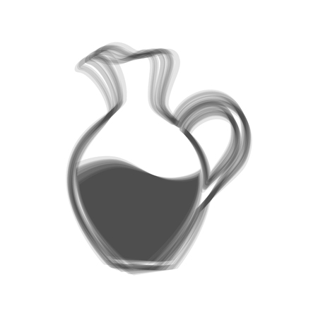 Amphora sign. Vector. Gray icon shaked at white background.のイラスト素材