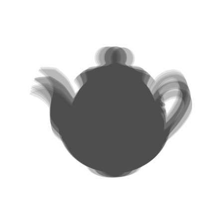 Tea maker sign. Vector. Gray icon shaked at white background.のイラスト素材