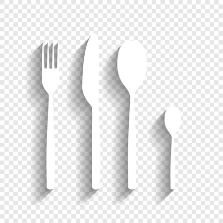 Fork spoon and knife sign.のイラスト素材