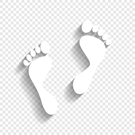 Foot prints sign.のイラスト素材