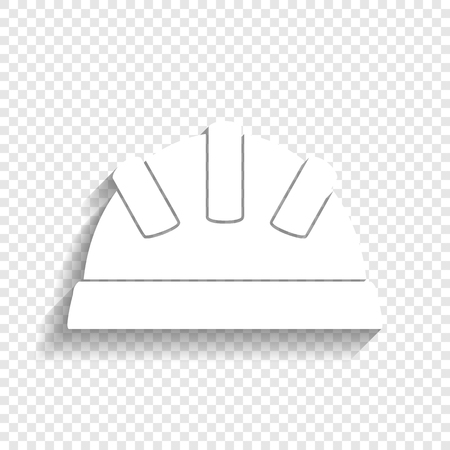 Baby sign illustration. Vector. White icon with soft shadow on transparent background.のイラスト素材