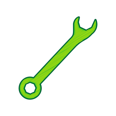 Crossed wrenches sign.のイラスト素材