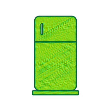 Refrigerator sign illustration.のイラスト素材