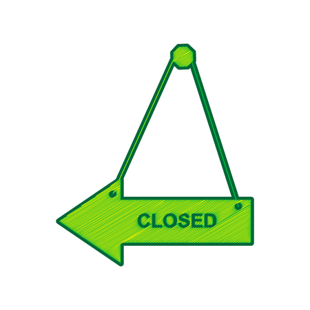Closed sign illustration.のイラスト素材