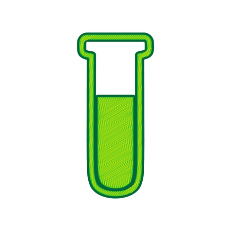 Medical Tube icon. Laboratory glass sign.のイラスト素材