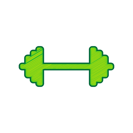 Dumbbell weights sign.のイラスト素材