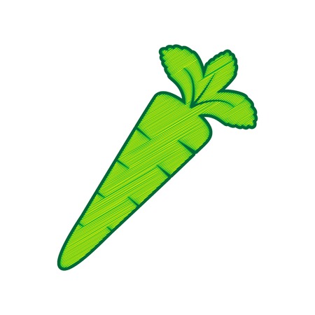 Carrot sign illustration.のイラスト素材
