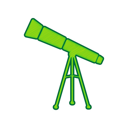 Telescope simple sign.のイラスト素材
