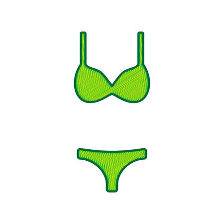 Women swimsuit sign.のイラスト素材