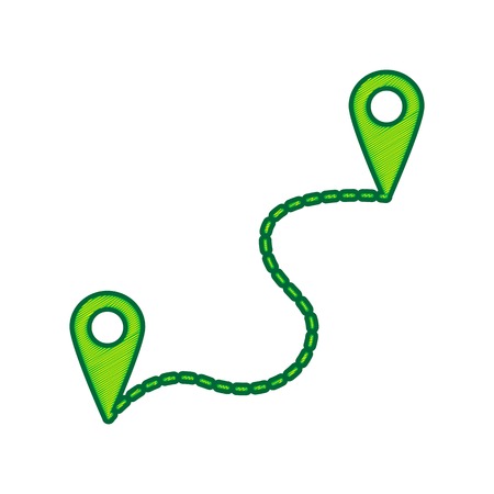 Site pin navigation map icon.のイラスト素材