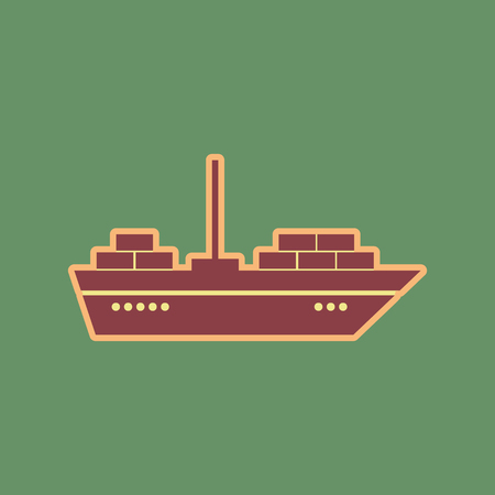 Ship sign illustration.のイラスト素材