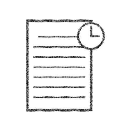 Check mark sign illustration. Vector. Black icon from many ovelapping circles with random opacity on white background. Noisy. Isolated.のイラスト素材