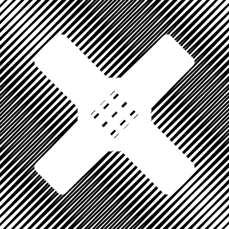 Aid sticker sign. Vector Icon.のイラスト素材