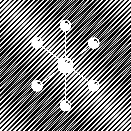 Molecule sign illustration. Vector Icon.のイラスト素材