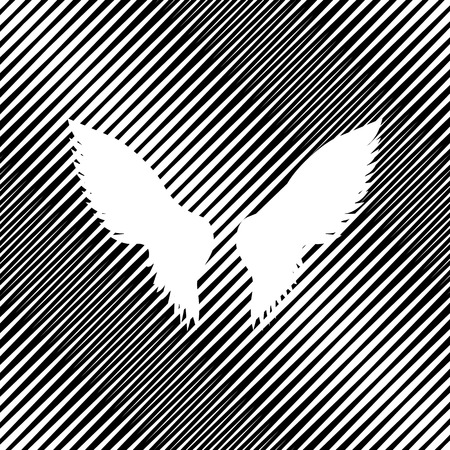 Wings sign illustration. Vector Icon. Wings sign illustration. Vector Icon.