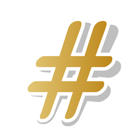 Hashtag sign vector illustration.のイラスト素材