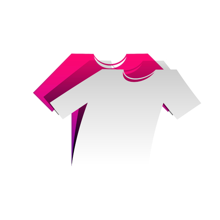 T-shirt sign illustration. Vector illustration.のイラスト素材