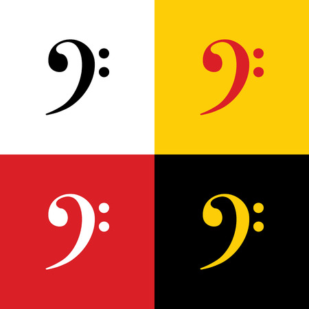 Cube sign illustration. Vector. Icons of german flag on corresponding colors as background.