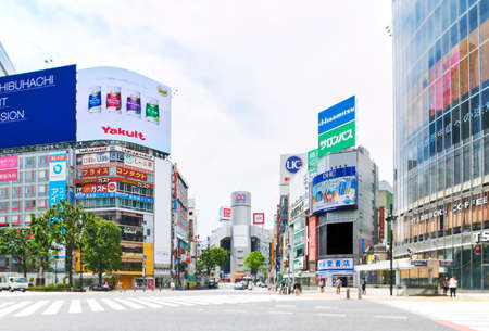 Tokyo Shibuya Scramble Intersectionのeditorial素材