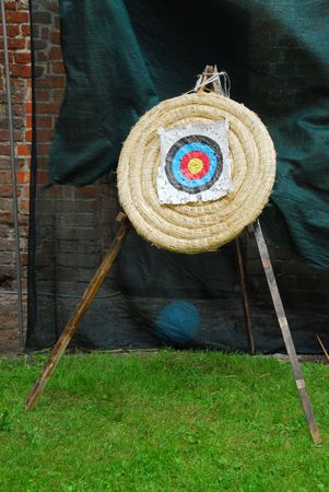 typic archery shooting target ready for arrows