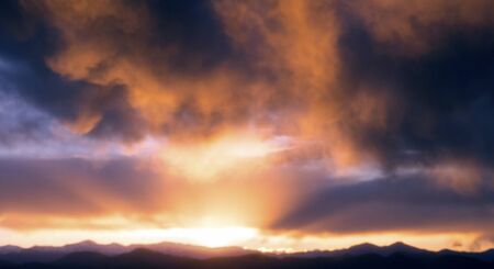 Sunset, Denver, COの写真素材