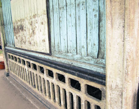 Old wallの写真素材