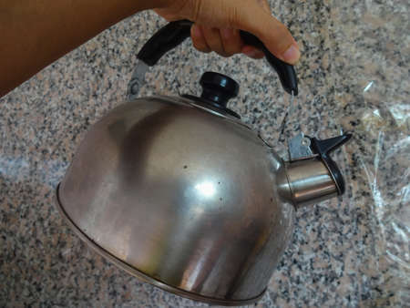 Kettle in the kitchenの写真素材